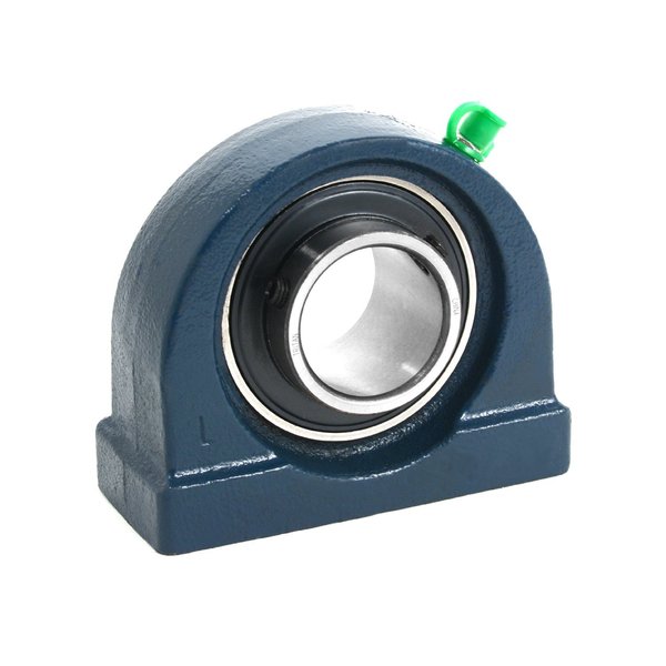 Tritan Tapped Base Pillow Block, Domestic Dimensions, Wide Inner Ring Insert, Set Screw, 1-in. Bore UCPA205-16A ZERK BOTTM